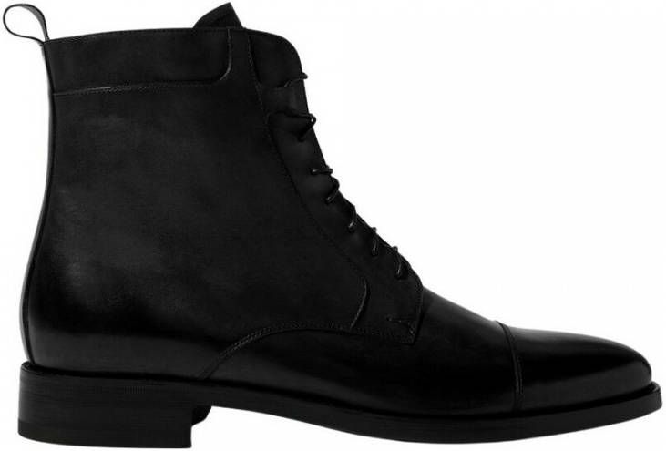 Scarosso Totò Zwarte Veterschoenen Black Heren