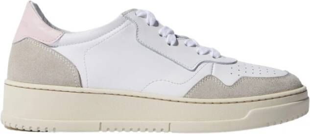 Scarosso Vintage-geïnspireerde roze sneakers White Dames