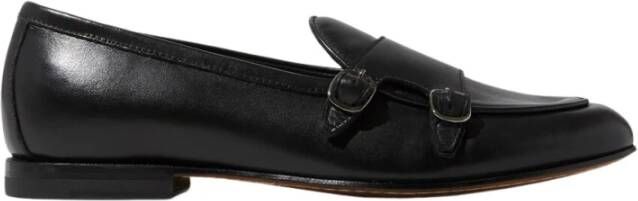 Scarosso Virginia Loafers Handgemaakte Italiaanse Leren Schoenen Black Dames