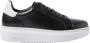 Scarosso Zwarte Leren Sneakers Black Dames - Thumbnail 5