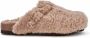 Scholl Beige Platte Shearling Schoenen Beige Dames - Thumbnail 1