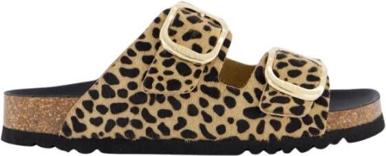 Scholl Leopard Slipper Noelle Stijlvol Comfort Beige Dames