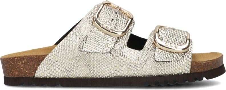 SCHOLL Slippers Dames Noelle Synthetic Maat: 40 Materiaal: Leatherlook Kleur: Goud