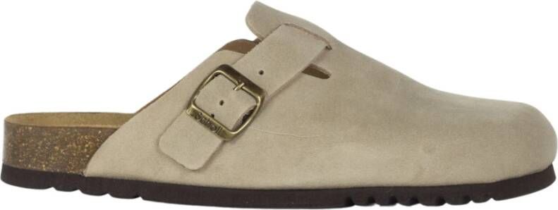 Scholl Olivier Sandal Clog Beige Heren