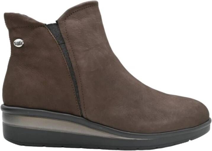 Scholl Stijlvolle Bootie Sneakers Brown Dames