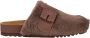 Scholl ALASKA 3.0 Synthetic fur GR Womens Brown FALSO Clogs Brown - Thumbnail 1