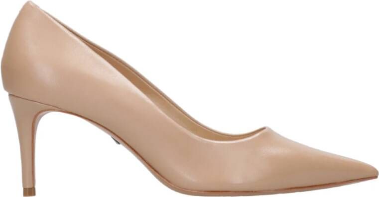 Schutz Beige Kwast Slip-On Stiletto Hakken Beige Dames