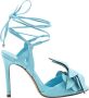 Schutz Bloemen Vetersluiting Hoge Hak Sandalen Blue Dames - Thumbnail 2