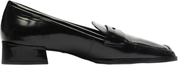 Schutz Vierkante Neus Loafers Black Dames