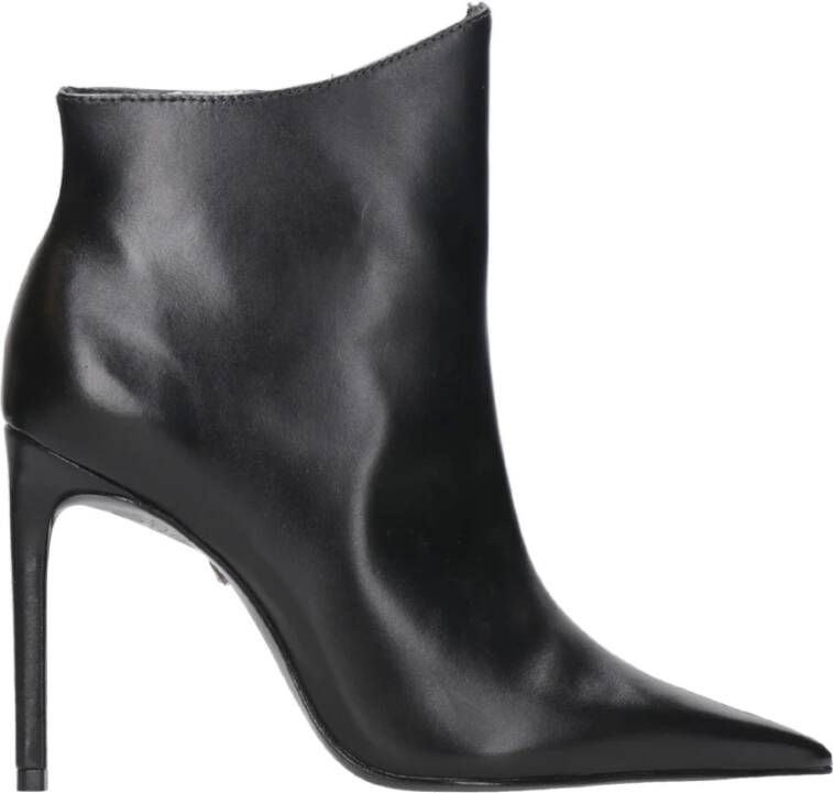 Schutz Zwarte Kwast Stiletto Enkellaarsjes Black Dames