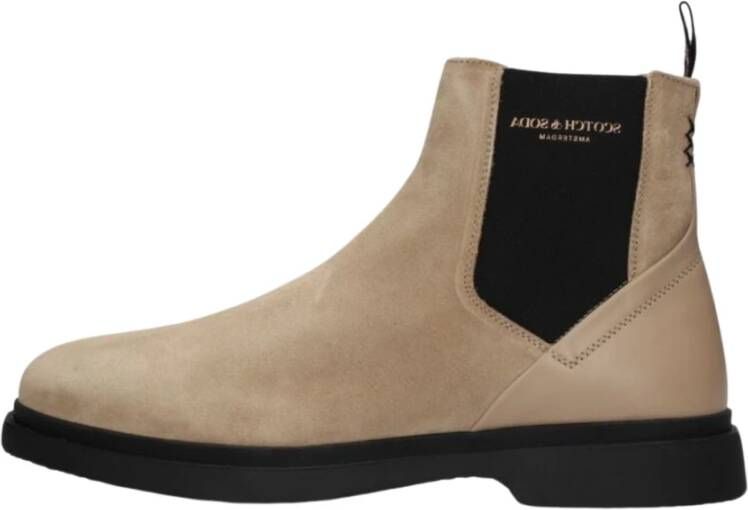 Scotch & Soda Beige Chelsea Boots Gallivant Boot Beige Heren