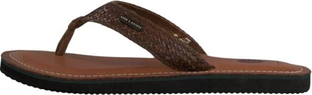 Scotch & Soda Bruine Gevlochten Heren Slippers Brown Heren