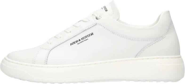 Scotch & Soda Retro Leren Sneakers Duran White Heren