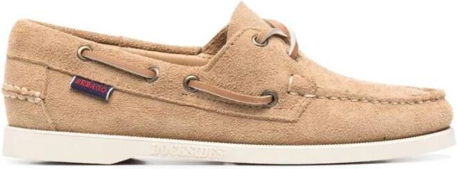 Sebago Beige Camel Portland Flesh Out Schoenen Beige Dames