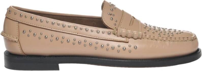 Sebago Beige Platte Schoenen Beige Dames