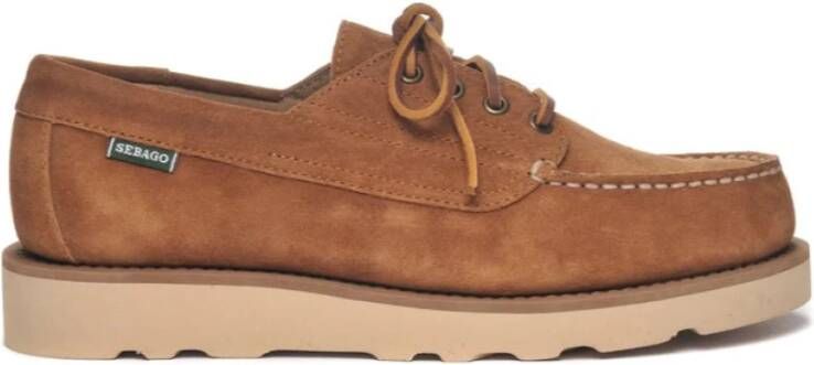 Sebago Beige Suède Askoofield Schoenen Beige Heren