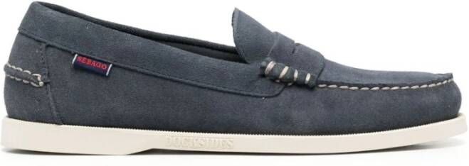 Sebago Blauw Navy Dan Boot Flesh Out Blue Heren