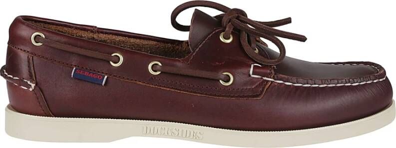 Sebago Bruin Bordeaux Docksides Portland CRMx Loafers Brown Heren