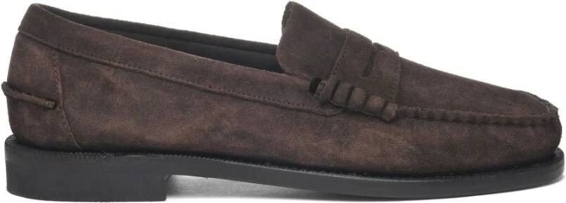 Sebago Bruin Suède Handgestikte Mocassin Brown Heren