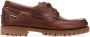 Sebago Bruine leren mocassins met reliëfstructuur Brown Heren - Thumbnail 1