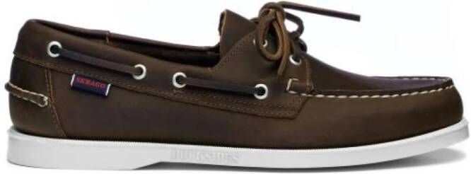 Sebago Bruine Loafer Bootschoen Ss24 Brown Heren