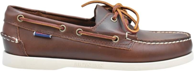 Sebago Bruine Veterschoenen Stijlvol Brown Heren