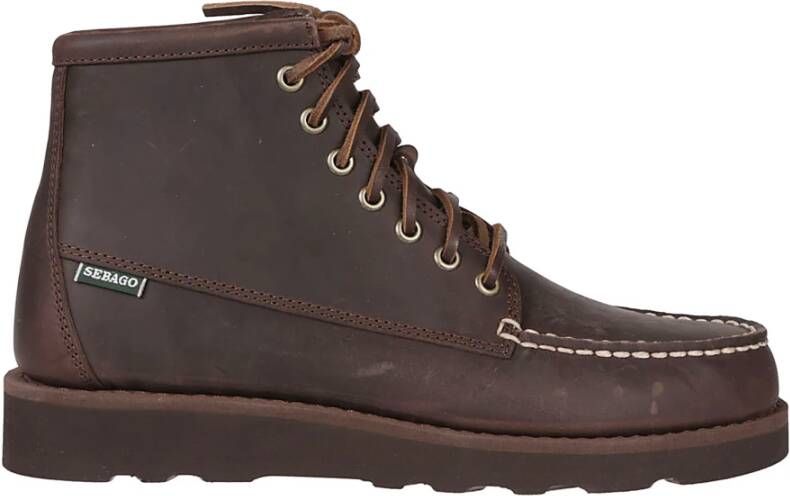 Sebago Crazy Horse Enkellaarzen Brown Heren