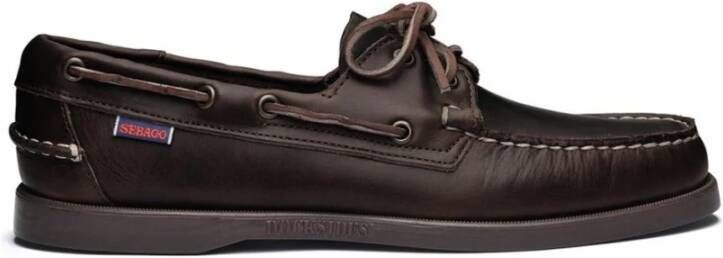 Sebago Docksides Portland Nautische Schoenen Brown Heren