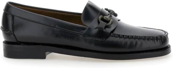 Sebago Klassiek Joe Heren Platte Schoenen Zwart Black Heren