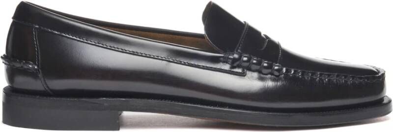 Sebago Klassieke Dan Bruin Leren Mocassin Black Heren