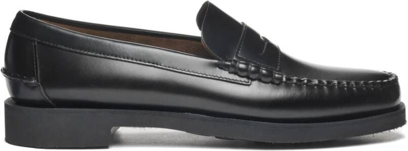 Sebago Klassieke heren mocassin antislip rubberen zool Black Heren