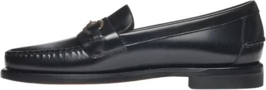 Sebago Handgemaakte leren mocin met OrthoLite -demping Black Heren