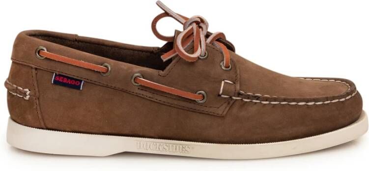 Sebago Klassieke Mocassini Dockside Portland Schoenen Brown Heren