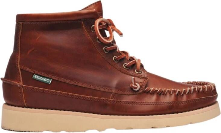 Sebago Leren Derbies in Native American-stijl Bruin Heren