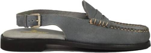 Sebago Leren Instappers met Rubberen Zool Gray Dames