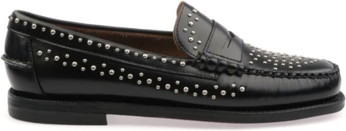 Sebago Leren Loafers voor Vrouwen Black Dames