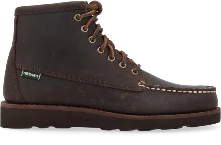 Sebago Mid Crazy Horse Leren Schoenen Brown Heren