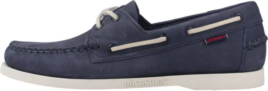 Sebago Nubuck Dockside Sailor Schoenen Blue Heren