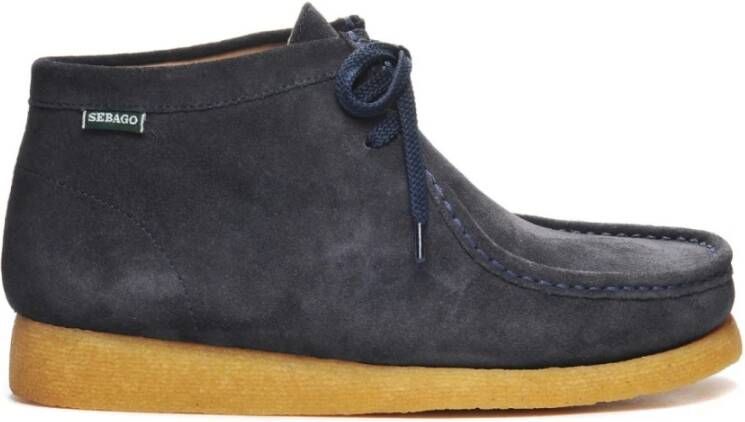 Sebago Blauwe Suède Koala Stijl Schoen Blue Heren - Foto 2