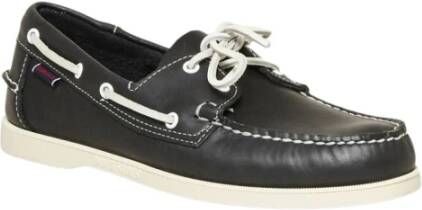 Sebago Portland lederen bootschoenen Blue Heren