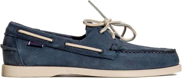 Sebago Nubuck Dockside Sailor Schoenen Blue Heren