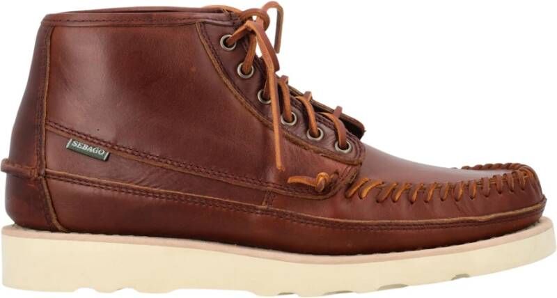 Sebago Senega MID Stijlvolle Sneakers Brown Heren