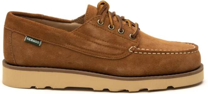 Sebago Suede Askookfiled Stijlvolle Schoenen Brown Heren