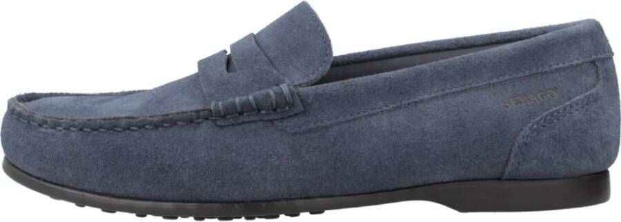 Sebago Suede Byron Loafers Blue Heren