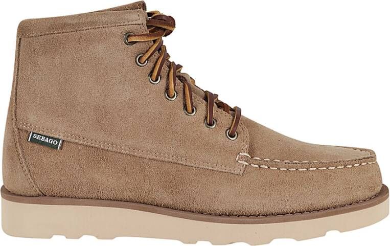 Sebago Suede Mid Top Casual Schoenen Brown Heren