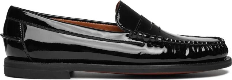 Sebago Klassieke leren sandalen Zwart Slip-On Black Dames