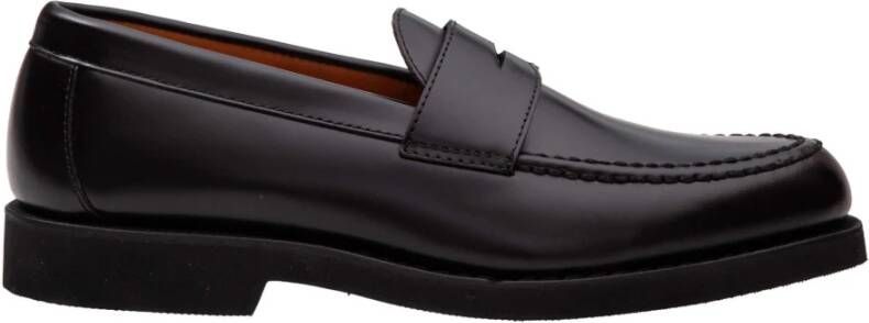 Sebago Zwarte Leren Mocassin Loafers Black Heren