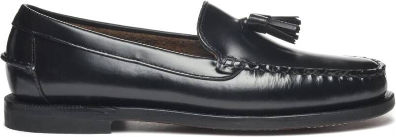 Sebago Zwarte platte schoenen Black Dames