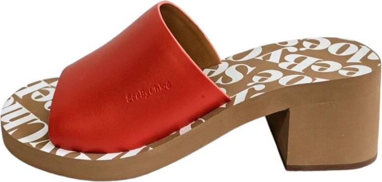 See by Chloé Essie Mule Sandalen Red Dames