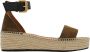 See by Chloé Olijf Natuur Platform Espadrilles Sandalen Brown Dames - Thumbnail 2